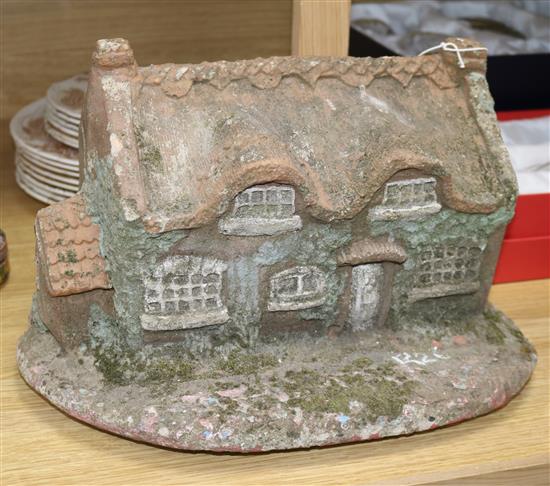 A terracotta house